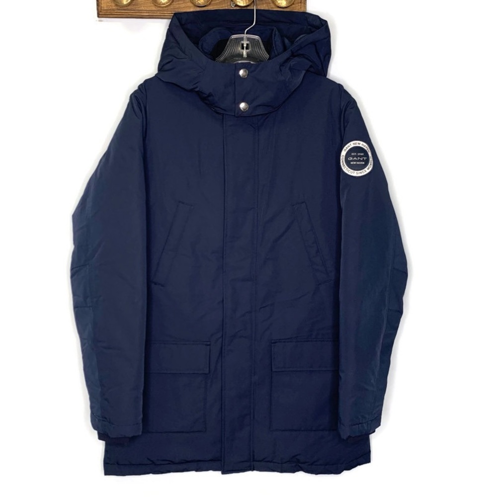 Gant Teens Padded Parka In Classic Evening Navy Blue Winter Coat Size 15 Years